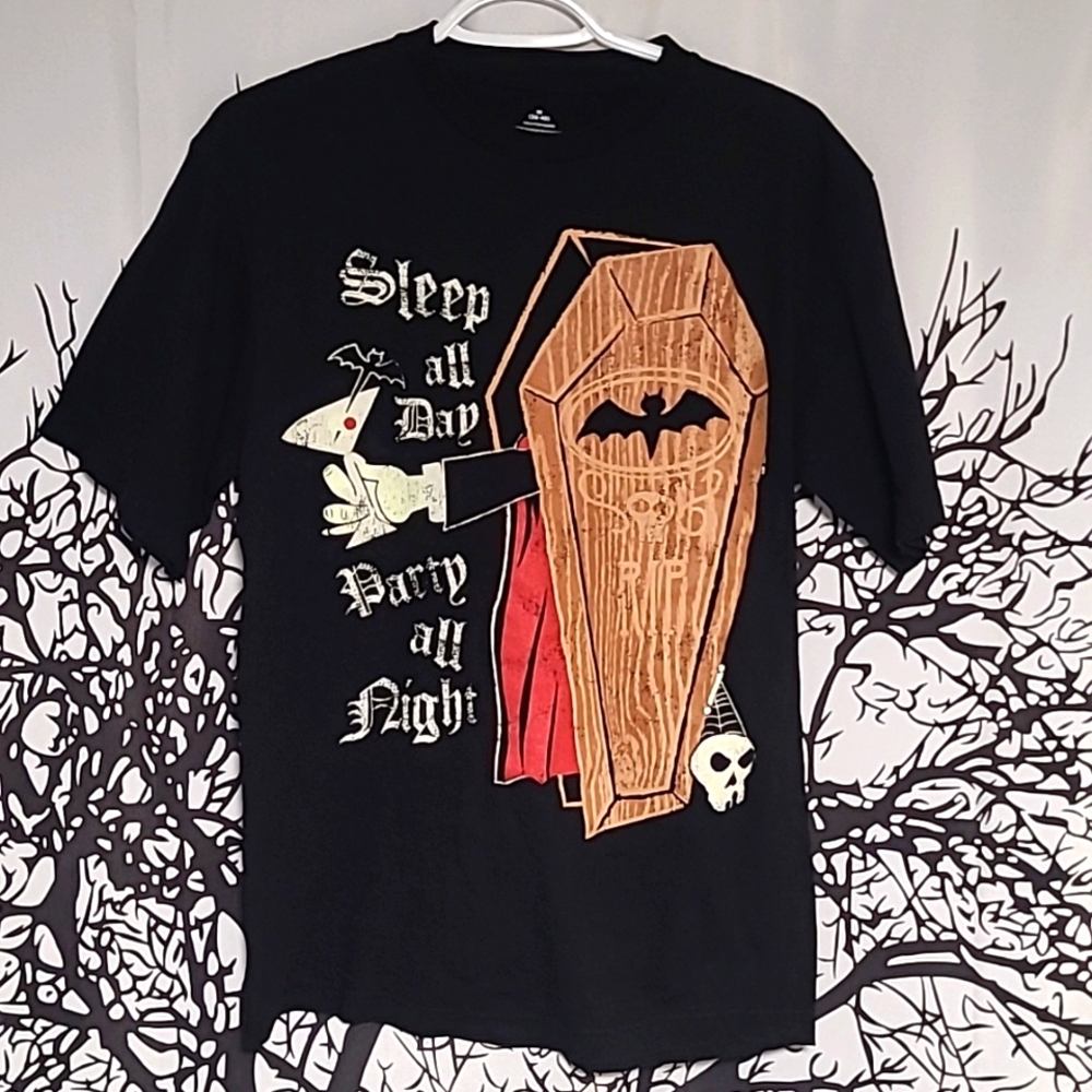 Glow in the dark Vampire Black Short Sleeve T-shirt